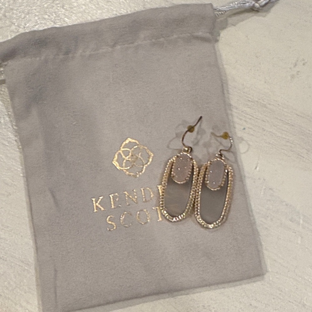 Kendra Scott Gold and Silver Earrings